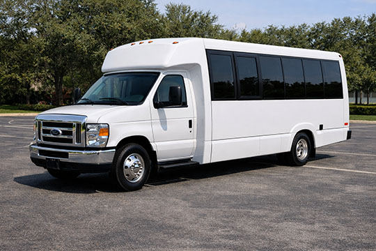 18-passenger minibus available for charter in Wilmington, NC